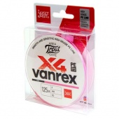 Леска плетеная Lucky John Vanrex x4 Pink 125м