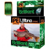 Леска плетеная PE ULTRA Brilliant Stoic Ultra Green123042 135м