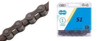 Цепь Z-410 KMC S1 1/2"х1/8" 1-скор. в инд. упаковке 570105